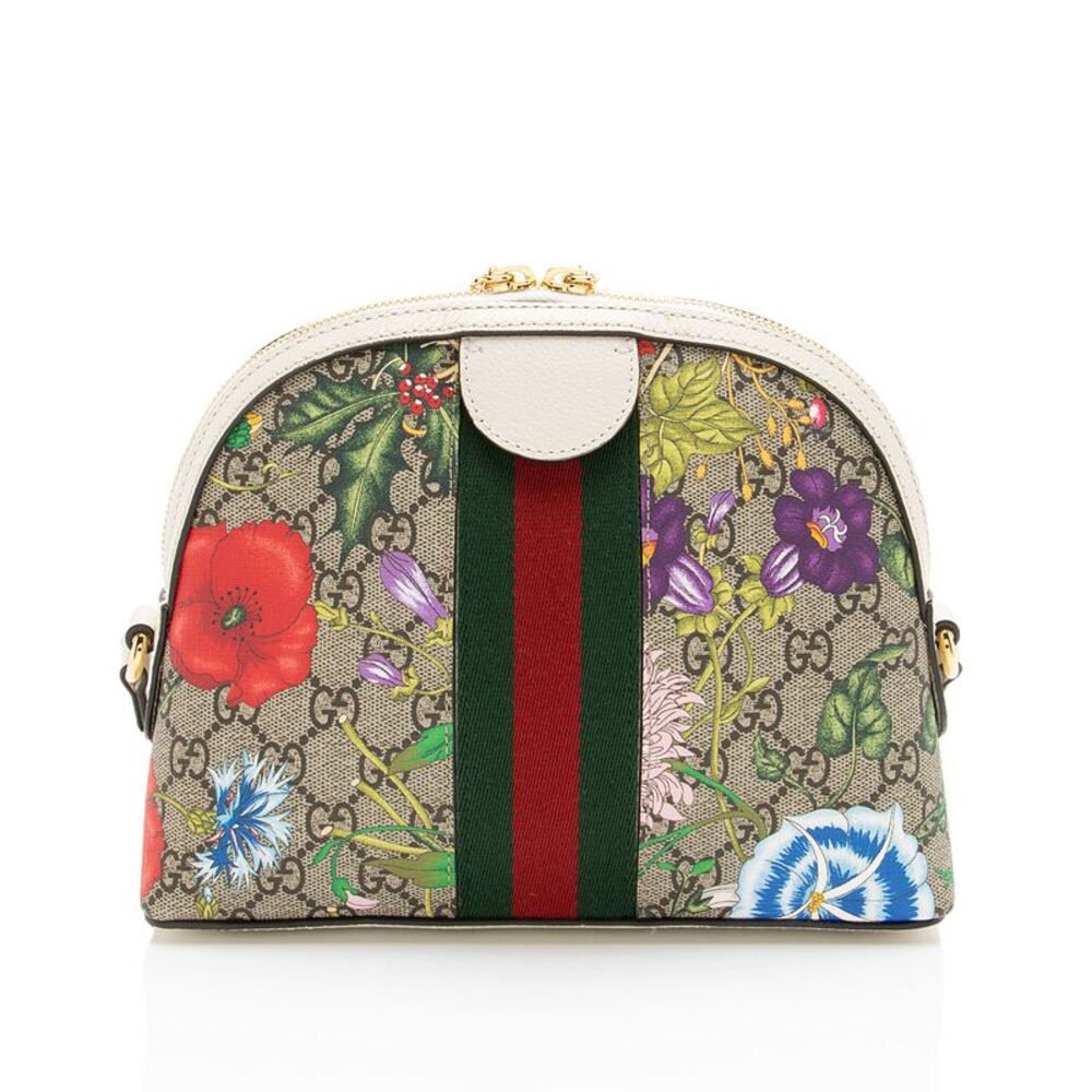 Gucci GG Supreme Flora Ophidia Dome Small Shoulder Bag - Picture 3 of 13